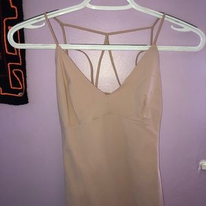 light beige strappy bodysuit